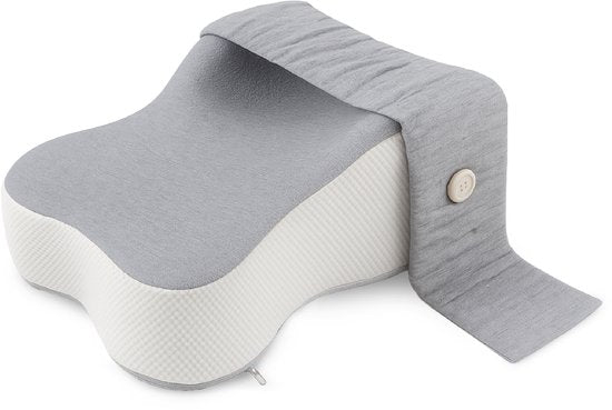 Sleeptight Kniekussen - Beenkussen - Orthopedisch - Zwangerschap - Zijslaap - Grijs