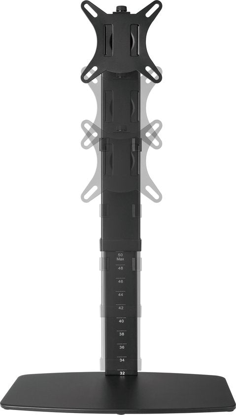 VDD Gaming - Monitorstandaard - Zwart - 27x27x118 cm