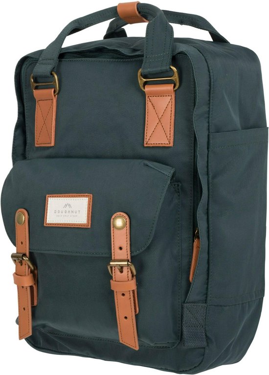Doughnut laptoprugzak / Rugtas / Schooltas - 14 inch - Macaroon 14 - Slate Green