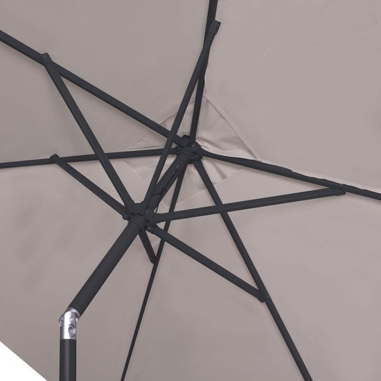 VONROC Stokparasol – Kantelbaar & UV-werend – 200 x 300 x 245 cm – Incl. Hoes – Beige