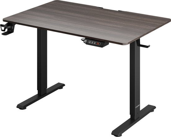 Casaria Zit Sta Bureau – Hoogte Verstelbaar Elektrisch - 110x60cm Bruin