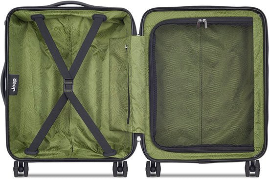 Jeep Handbagage Koffer Slim 55 cm Avocado