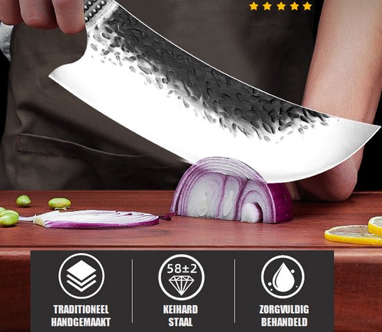 T&M Knives Koksmes Cover - Handgemaakt - Lederen Cover