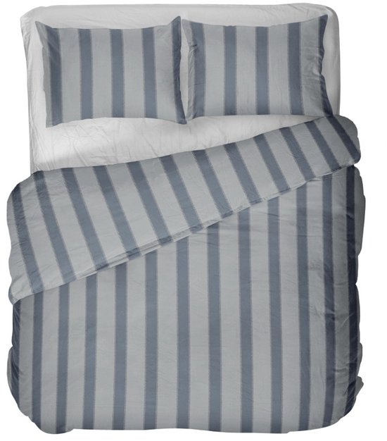 Kayori Mala Dekbedovertrek Flanel - 260x200-220 +2 slopen - Superzacht & Isolerend - Lits-jumeaux - Blauw