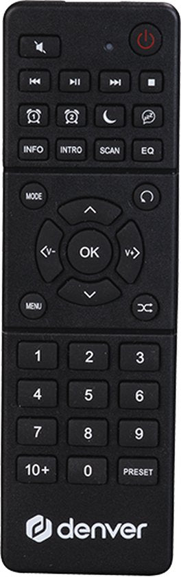 Denver DAB Radio CD Speler - Retro Radio - Bluetooth - 20 voorkeuzezenders - DAB /FM / AUX - MDA525 - Lightwood