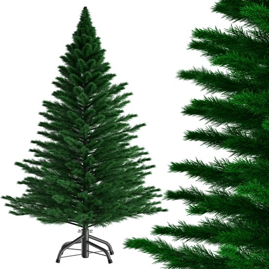Casaria Kerstboom PE - Metalen Voet 140 cm – Groen