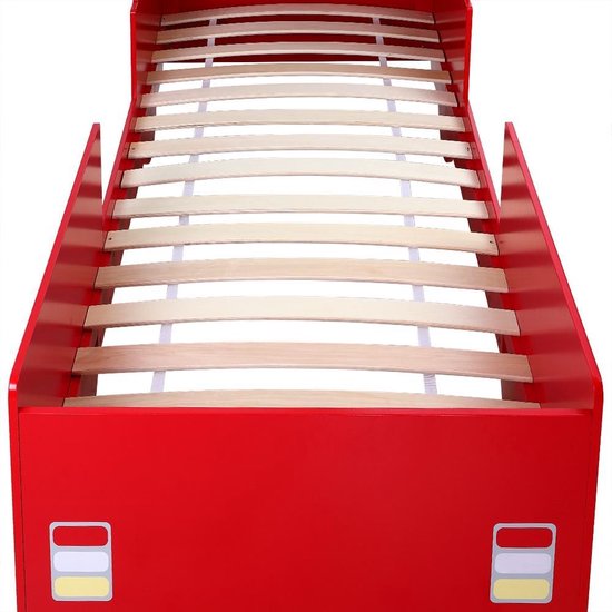 Casaria Kinderbed Brandweerauto – Incl. Lattenbodem - 200 x 90 cm