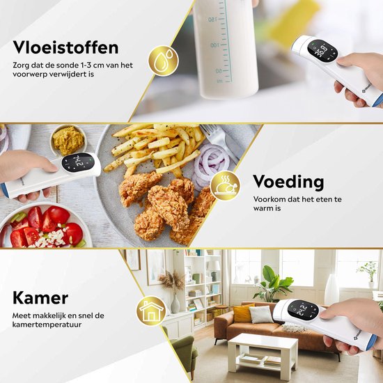 MostEssential Infrarood Thermometer PRO - Contactloos - Voorhoofd & Oor
