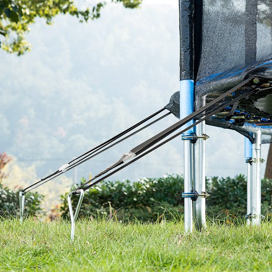 Monzana Grondankers 4 Stuks 42,5cm – met 4 Spanbanden - Verzinkt staal