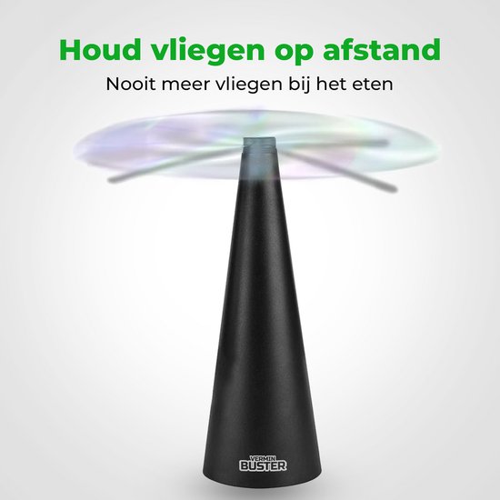 VerminBuster Vliegenverjager voor op tafel - Ecologisch en veilig - Wespenverjager - Vliegenvanger - Vliegenval