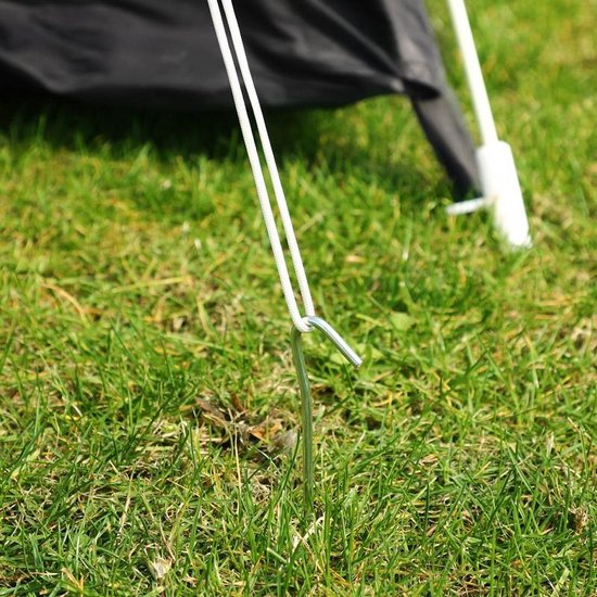 Gardebruk Haringen Set van 50 Gegalvaniseerd Staal lxØ 200x3,5mm