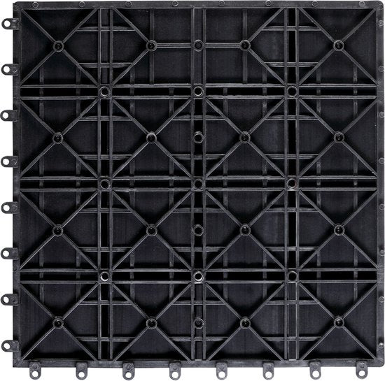 WPC Vlondertegels - Mozaïk Insteeksysteem 30x30cm - Antraciet