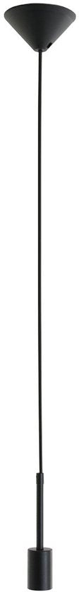 Hanglamp Minimalics 2701ZW Zwart - Verstelbaar in hoogte (42-170 cm) - Kunststof, Metaal - Mexlite