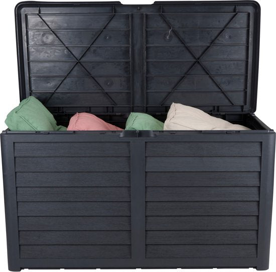 Lifetime Garden Tuinkussenbox – Slotoptie – 420 liter – 117,3 x 65,3 x 54,8 cm – Zwart