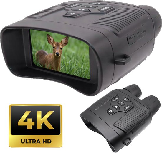 Denver Nightvision camera - Verrekijker - Nachtkijker met infrarood - Foto en video opname (4K) - 4000mAh accu - NVI492