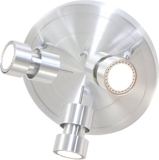 Spot Natasja 7905ST staal ronde 3-lichts spot met GU10 lichtbronnen, verstelbaar en dim to warm, Steinhauer, modern design