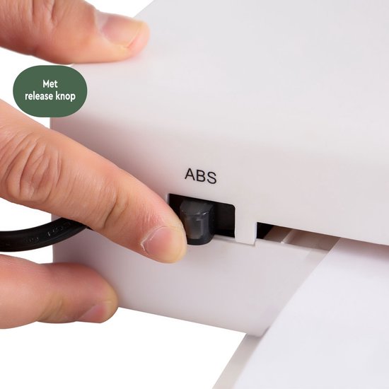 BRASQ Lamineerapparaat A3 Wit - Lamineermachine - Lamineren - Laminator - plastificeerapparaat - tot 125 micron per vel