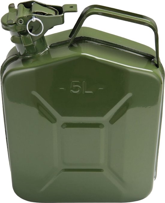 Monzana Jerrycan - Metaal - 5 liter Groen
