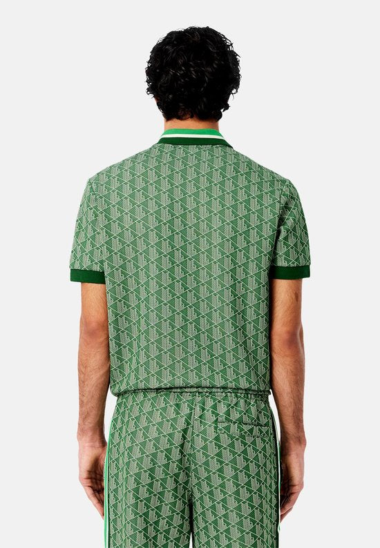 Lacoste DH1417-51 Polo - Heren - Korte Mouw - Calathea/Sabler - Maat S