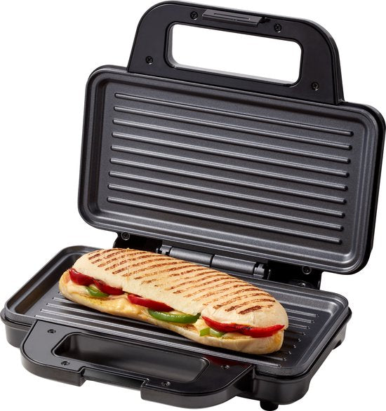 Tomado TGP2001S - XXL Tosti ijzer - Panini grill - PFAS vrij - Tosti apparaat - 900 watt - Zwart/rvs