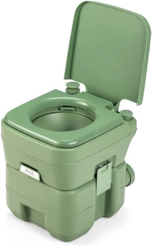Laodikya Home Campingtoilet Reistoilet Toiletemmer Mobiel Draagbaar Chemisch Toilet 20L + 12L