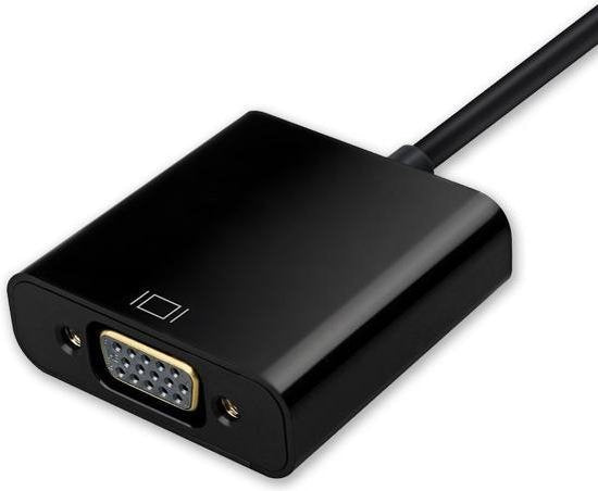 Garpex® Mini DisplayPort naar VGA Adapter - Mini DP naar VGA Kabel - 1080p HD Resolutie - Zwart