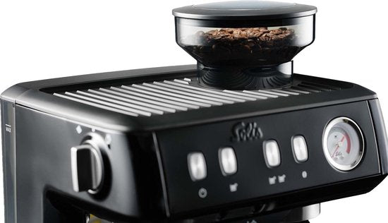 Solis Grind & Infuse Compact 1018 Pistonmachine - Espressomachine - Geschikt voor Pads - RVS Zwart
