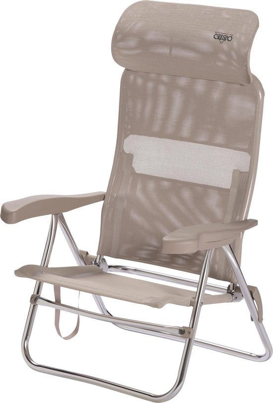 Crespo - Strandstoel - AL/205 - Compact - Licht grijs