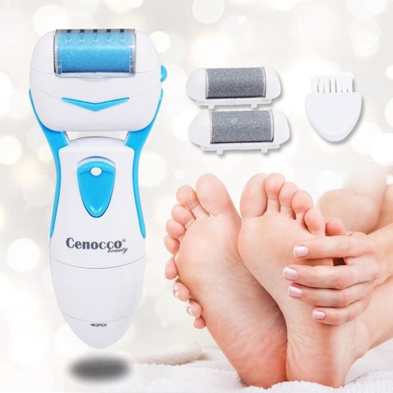 Cenocco Beauty Eeltverwijderaar Wet&Dry Elektronisch– CC-9019 – 360 ° Rotatie Voor Zijdezachte Voeten – Waterproof