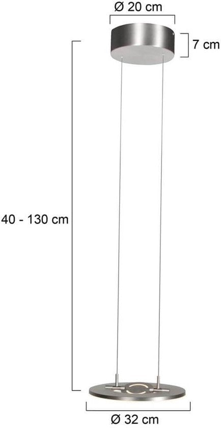 Steinhauer Exclusive - hanglamp - Soleil - staal - metaal - Ø 32cm - LED - 4140ST