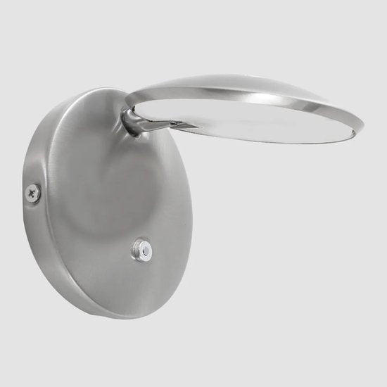 Steinhauer Zenith LED - Wandlamp Modern - Staal - H:12cm - Ø:12cm - Universeel - Voor Binnen - Metaal - Wandlampen - Slaapkamer - Woonkamer
