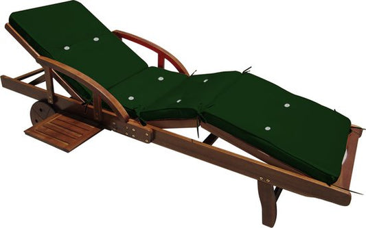 Detex Ligbedkussen - Weerbestendig UV bestendig 195x55x5cm - Groen