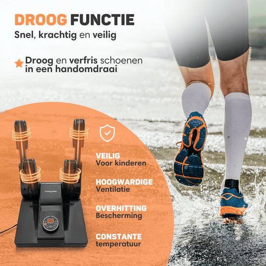 Vulpes Goods® Tech - Schoenendroger & Schoenverfrisser met Ozone - Ozone & Droogfunctie - Meerdere Droogfuncties - Incl. 10 Schoenverfrissers - PRO V2 versie