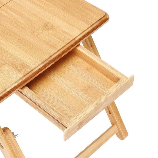 CASARIA Laptop Standaard- Lade Ventilatiegaten Verstelbaar- 55 x 35 cm