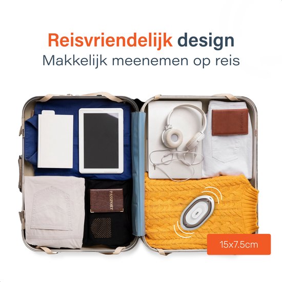 Reis strijkijzer - Mini stoomstrijkijzer - compact & draagbaar - Droog- & stoomfunctie - Travel