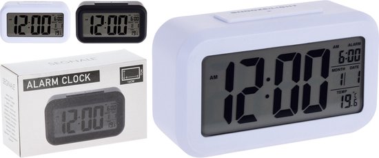 Wekker digitaal 2 assorti kleur