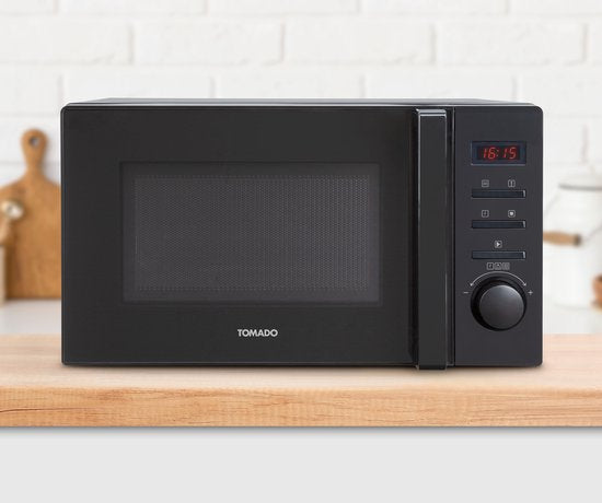 Tomado TMS2002B - Solo magnetron - 20 liter - Met display - 5 magnetronstanden - Binnenverlichting - Matzwart