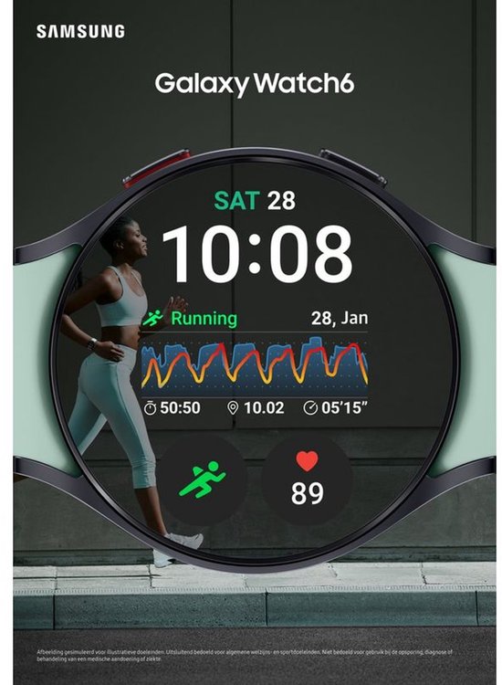 Samsung Galaxy Watch6 Series Smartwatch Heren/Dames – Android Smartwatch – Sporthorloge met Hartslagmeter – AMOLED Display – 90+ Workouts – Google Wallet – IP68
