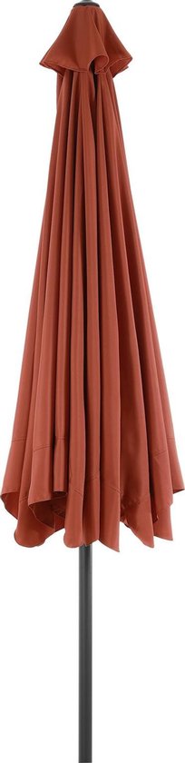 Kingsleeve Parasol 330cm - met Draaimechanisme - Terracotta