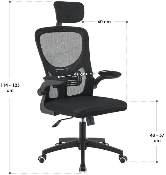 Ergonomische Bureaustoel - Baltimore - Zwart