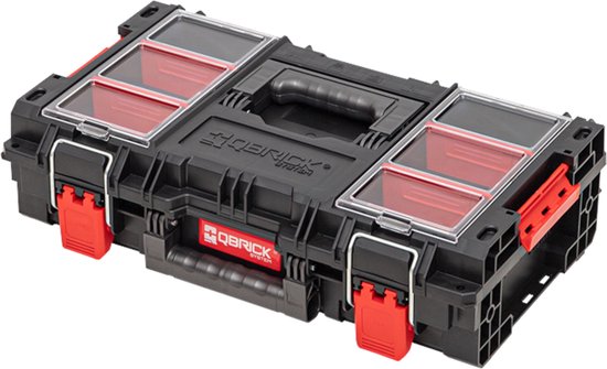 Qbrick Systeem Prime Gereedschapskoffer 150 Profi - Stapelbaar - Zwart - 44x26x16 cm