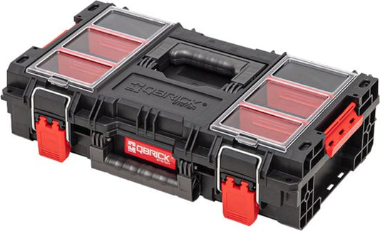 Qbrick Systeem Prime Gereedschapskoffer 150 Profi - Stapelbaar - Zwart - 44x26x16 cm