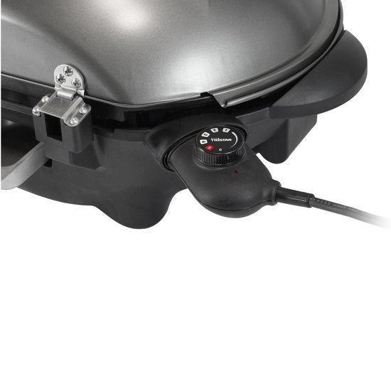 Tristar BQ-2816 Elektrische Barbecue - BBQ Elektrisch - Barbecuegrill Staand - Te gebruiken als Tafelbarbecue - Grillplaat 46 x 35 cm - Zwart
