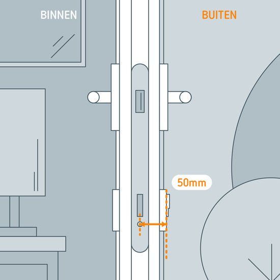 Netatmo 1 Verlengkit 50 mm - voor Slim deurslot - Zilver