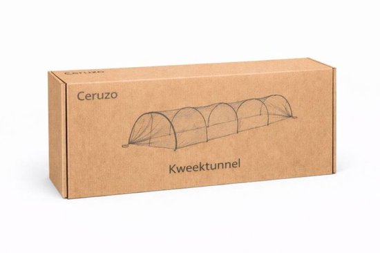 Ceruzo Kweektunnel 3m – Insectennet – Opvouwbaar – Plantbescherming