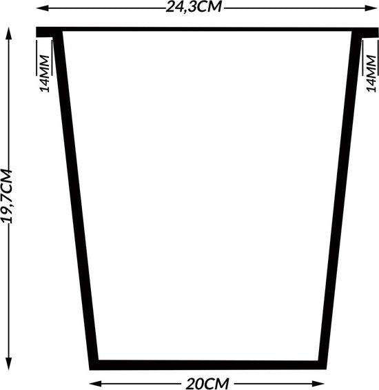 Casaria Staande Plantenbak – met Waterafvoer 83x30,5x60cm – Grijs