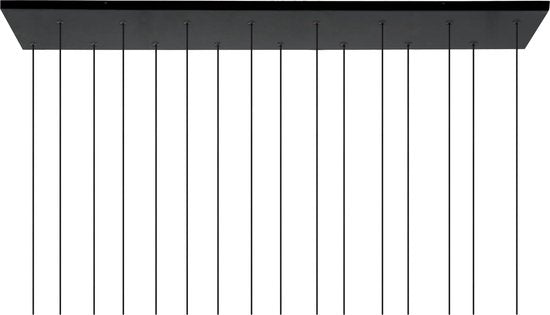 Lucide TEARS - Hanglamp - LED Dimbaar - G4 - 16x1,5W 3000K - Zwart