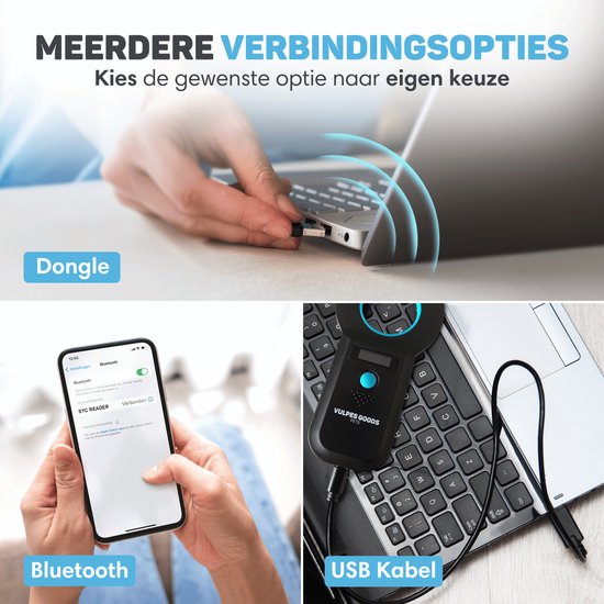 Vulpes Goods® Huisdieren - Chiplezer - Chiplezer Huisdier - Chiplezer voor alle dieren en huisdieren - Incl. Reistas - ISO11784/85/FDX-B - PRO versie