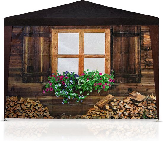 Casaria Partytent - Paviljoen 18m² 3x6m met 6 Zijpanelen - Apres Ski