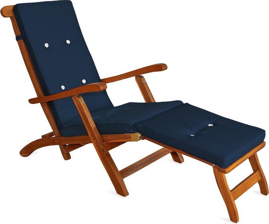 Ligbedkussen - Blauw - 173x43x6cm